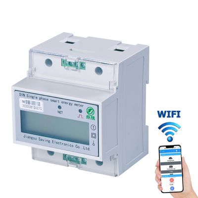 kualitas  Recharge 80A Single Phase Prepaid Energy Meter Din Rail Electric Meter CE pabrik