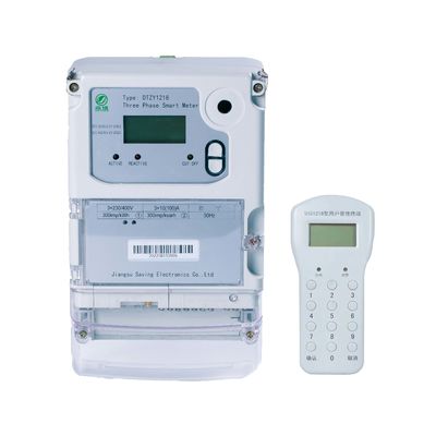 kualitas  Four Wire STS Prepaid Meter Keypad Three Prepaid Prepaid Energy Meter 3P Kwh pabrik